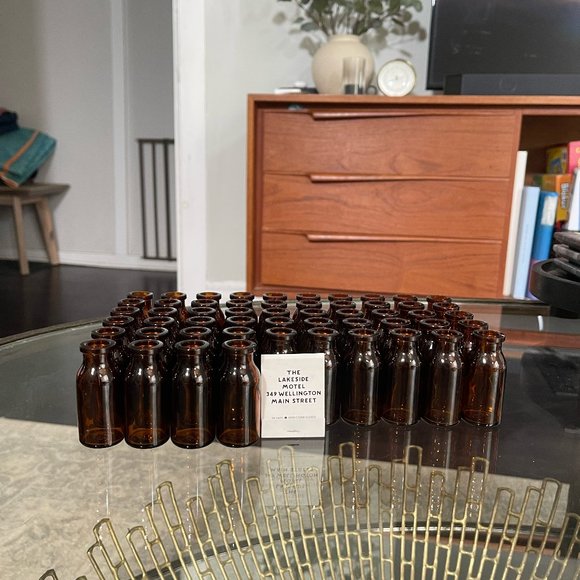 54 Small Amber Tincture Bottles - Picture 2 of 2